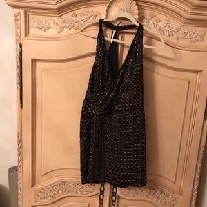 NWOT Free People Size 6 Black Beaded Dress